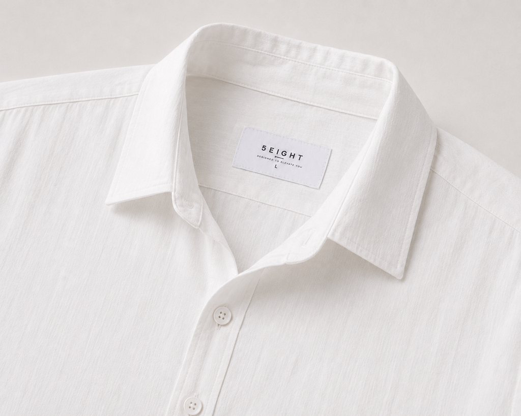 Essential White Cropped Shirt