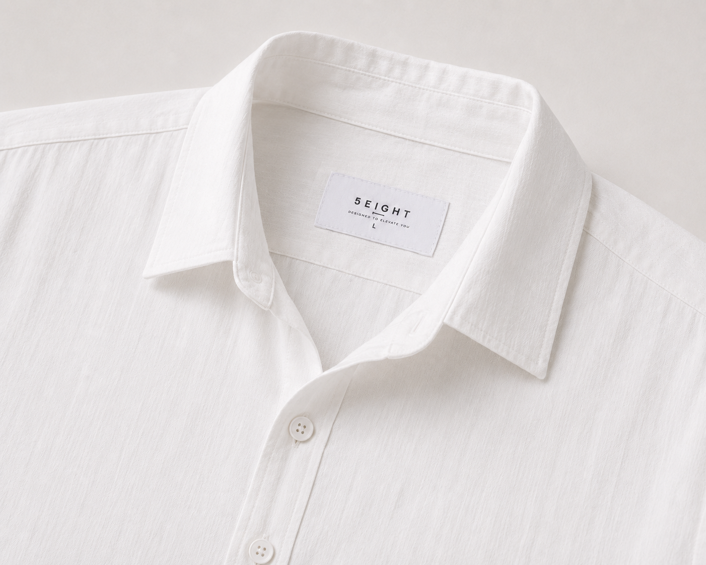 Essential White Cropped Shirt