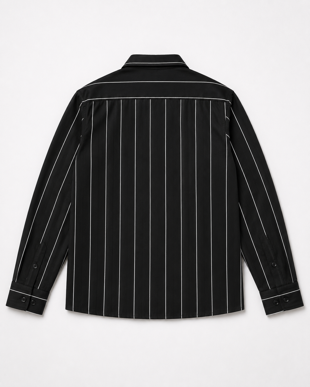 Midnight Pinstripe Cropped Shirt