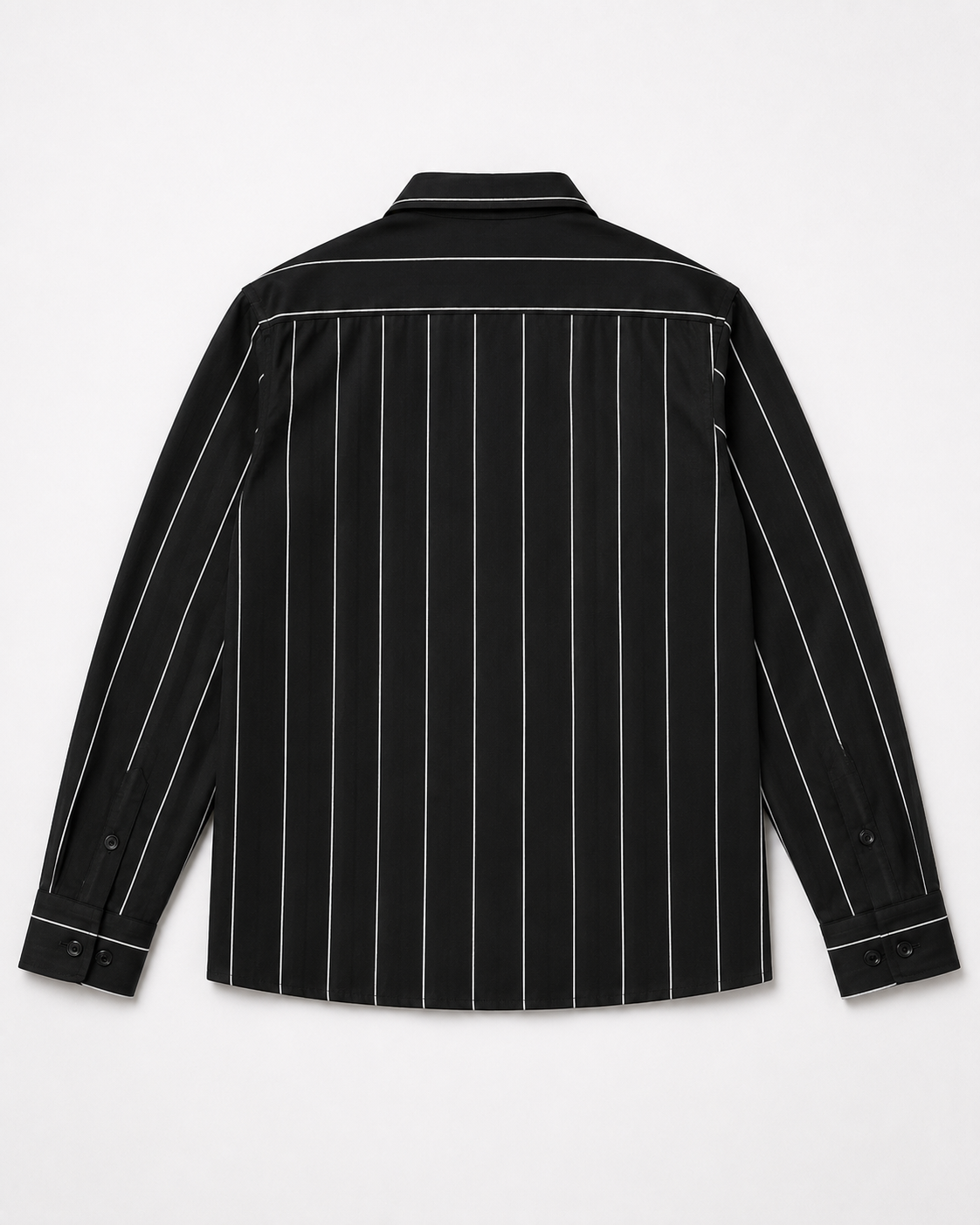 Midnight Pinstripe Cropped Shirt
